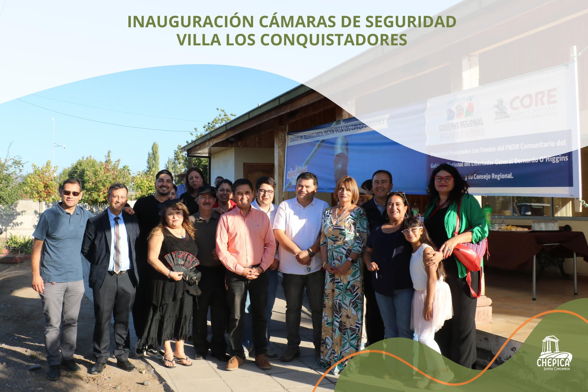 INAUGURACIÓN CÁMARAS DE VIGILANCIA VILLA LOS CONQUISTADORES 