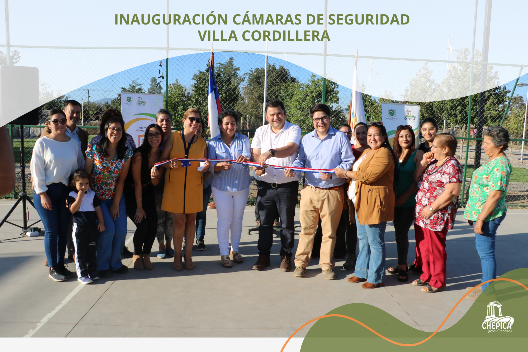 INAUGURACIÓN CÁMARAS DE VIGILANCIA VILLA CORDILLERA Y SANTA ROSA 